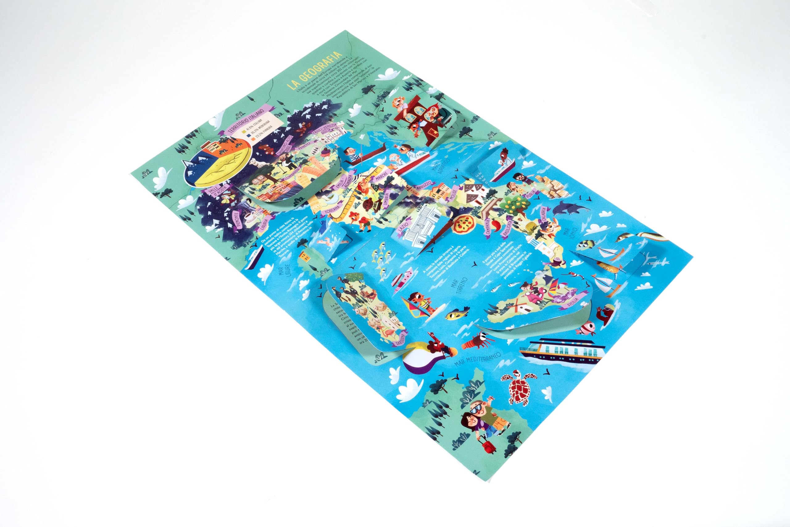 Atlante d'Italia flip-flap. Viaggi intorno al mondo. Ediz. illustrata