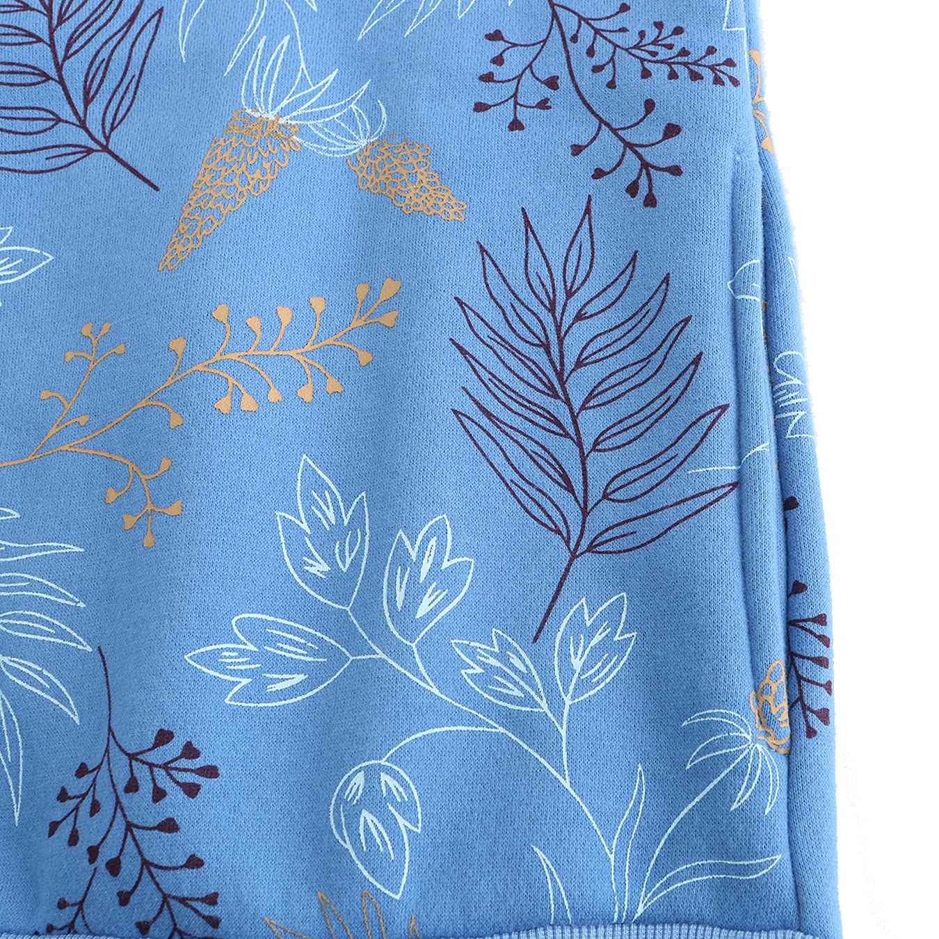 TrendiMax Sudadera Mujer con Capucha Otoño Invierno Sudaderas con Cremallera Vintage Pulóver Hoodie Estampada Chaqueta Deportivo