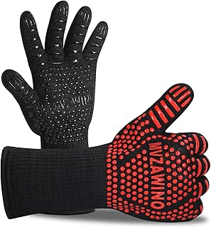 Sponsored Ad - Premium BBQ Gloves, 1472°F Extreme Heat Resistant Oven Gloves, Grilling Gloves with Durable Fireproof Kitch...