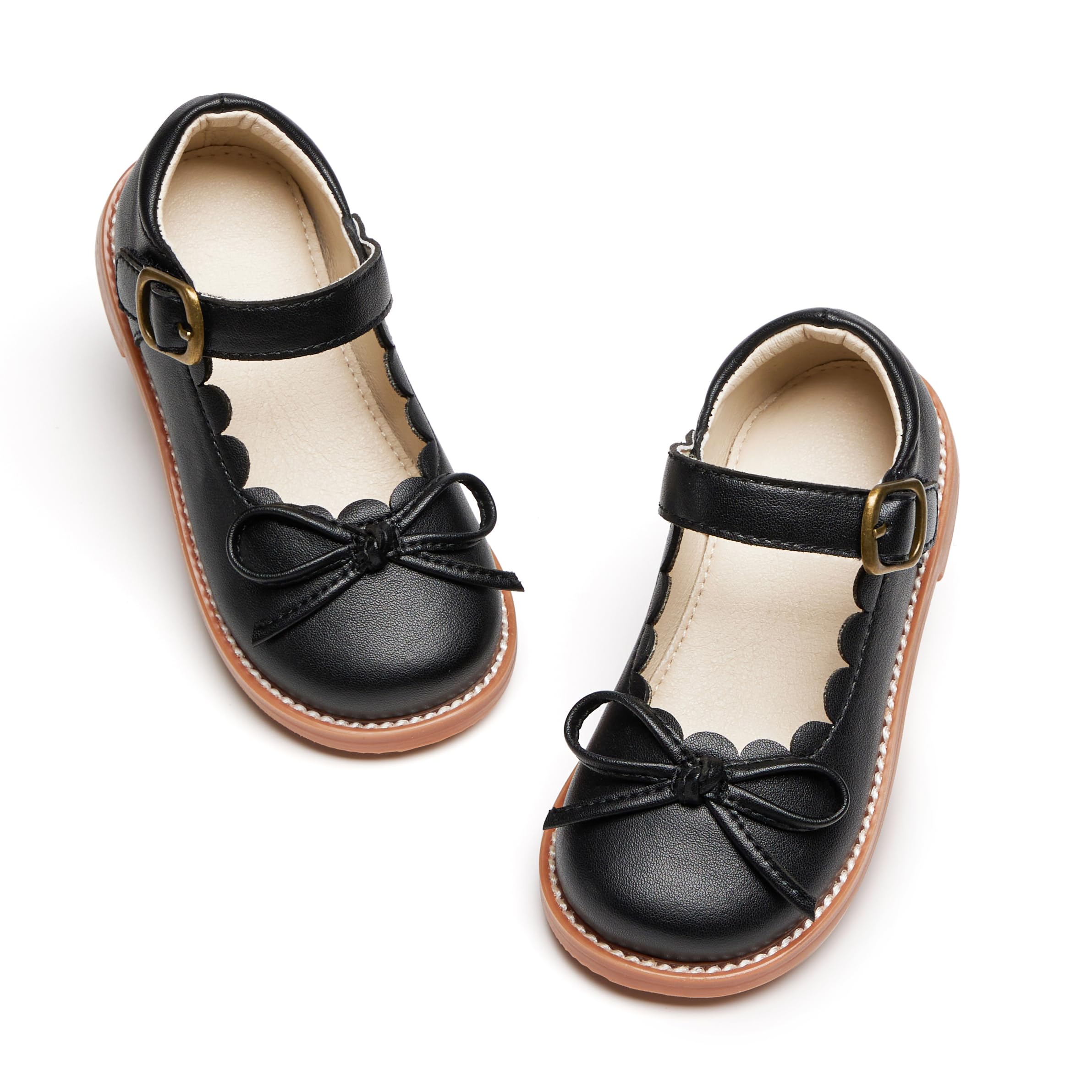 ESTINE Toddler Kids School Uniform Oxford-Little Girls Dress Party Shoes