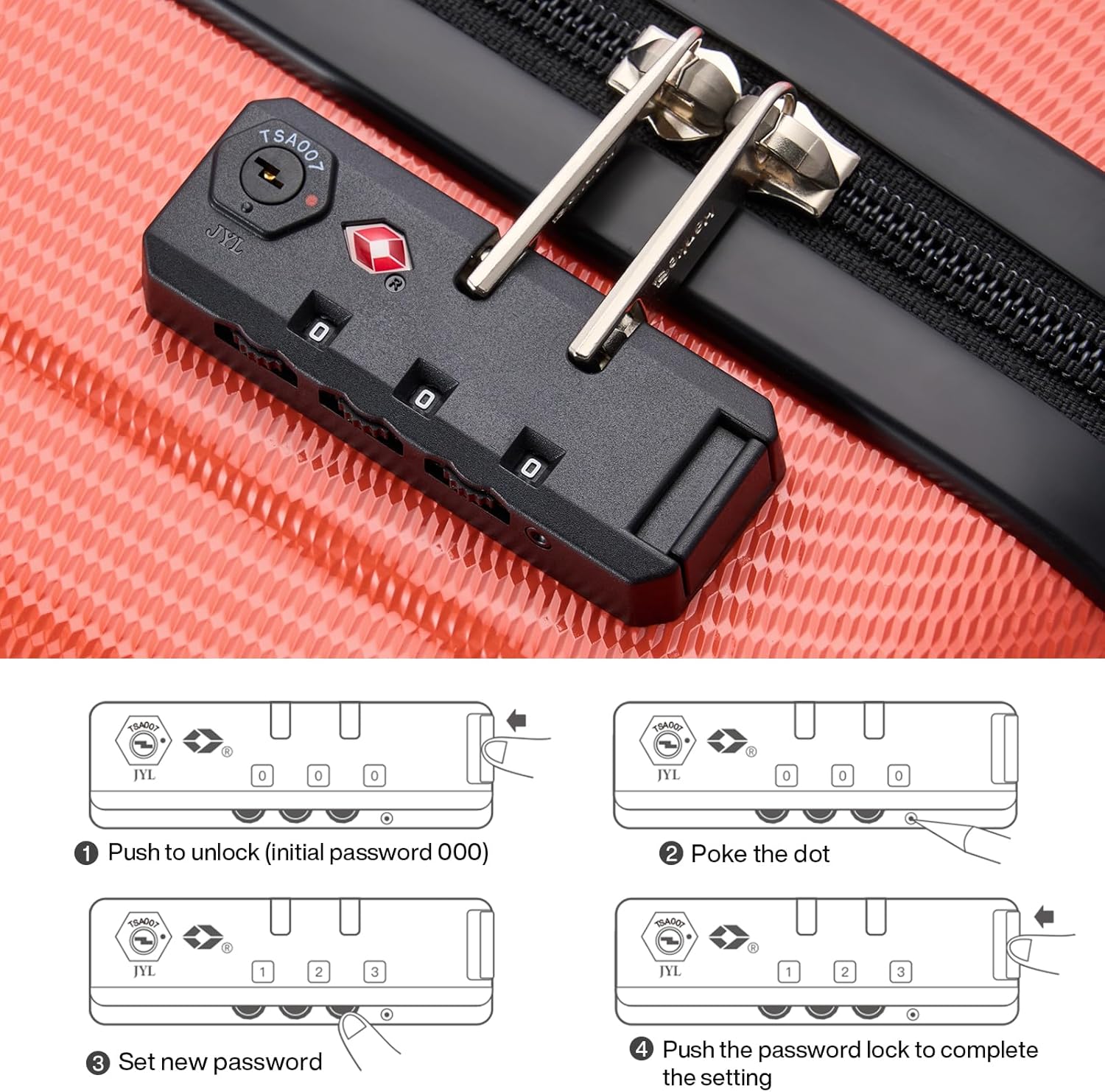 Hanke 14 Inch Underseat Carry On Luggage with Wheels Hard Shell Suitcases Lightweight Small Luggage for Weekender Mini Suitcase Carry On Bag Travel Luggage for Travel Rolling Suitcase.(Orange) - Image 8