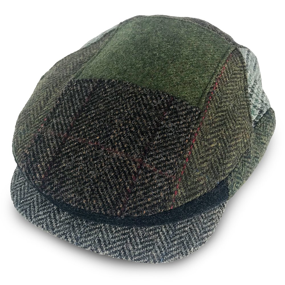 Mucros Weavers Men's Irish Made Kerry Patch Cap (M, Patch Fabric B)