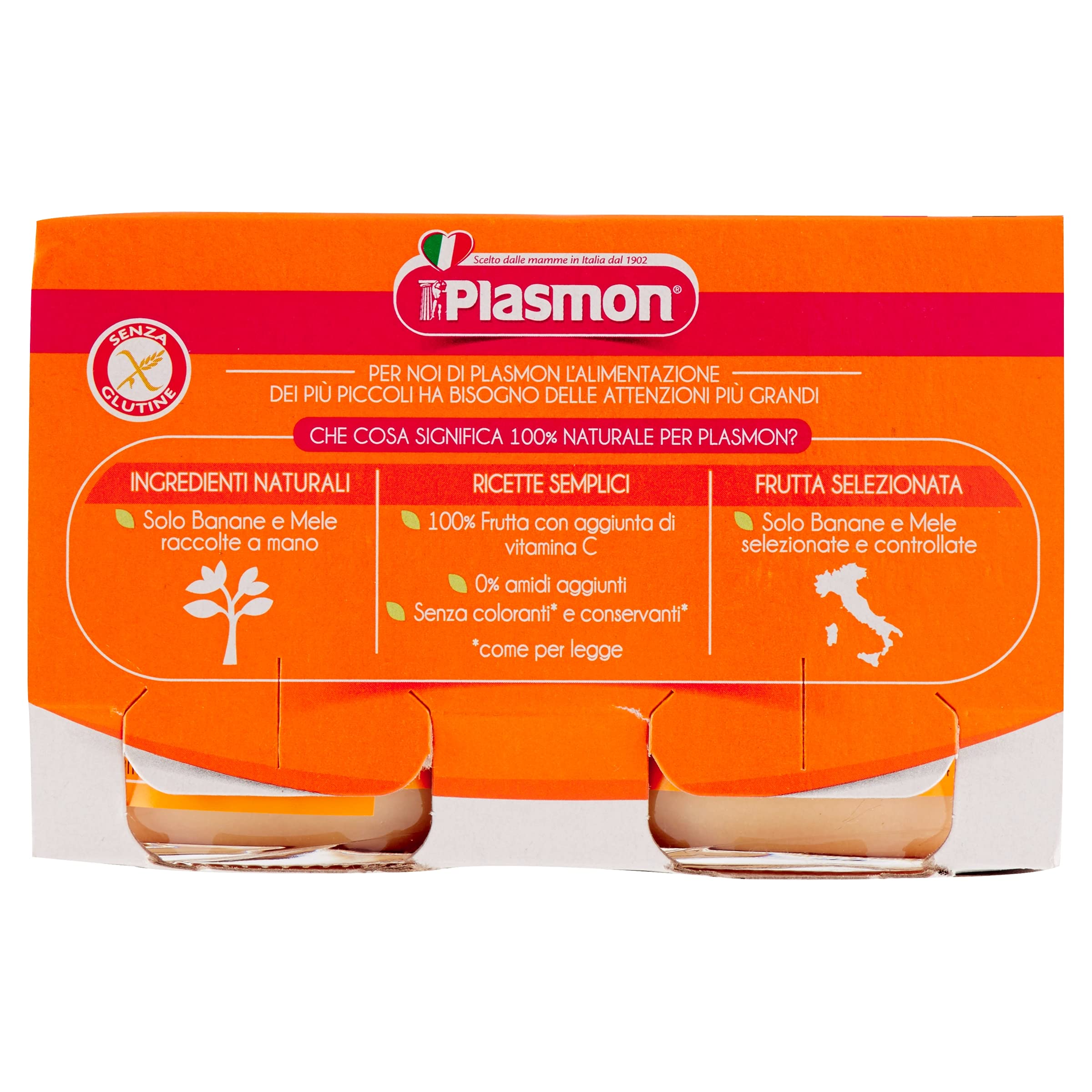 Omogeneizzato Frutta Plasmon 4 Frutti - 80g, 24 Vasetti, 100% Naturale Con Vitamina C - Foto 2