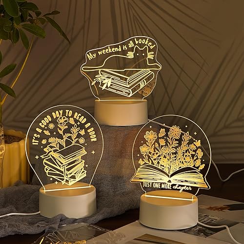 Miniatura 5 de Retisee 6 piezas de luz nocturna linda juego de palabras de agradecimiento regalo You are Awesome Night Light Bear Cactus, pato, tortuga, flamenco,