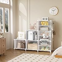 Vista 4 de AWTATOS Organizador de Armario de 6 Cubos Estantes de Almacenamiento Portátiles Organizadores de Ropa y Almacenamiento Estantería Cúbica Apilable