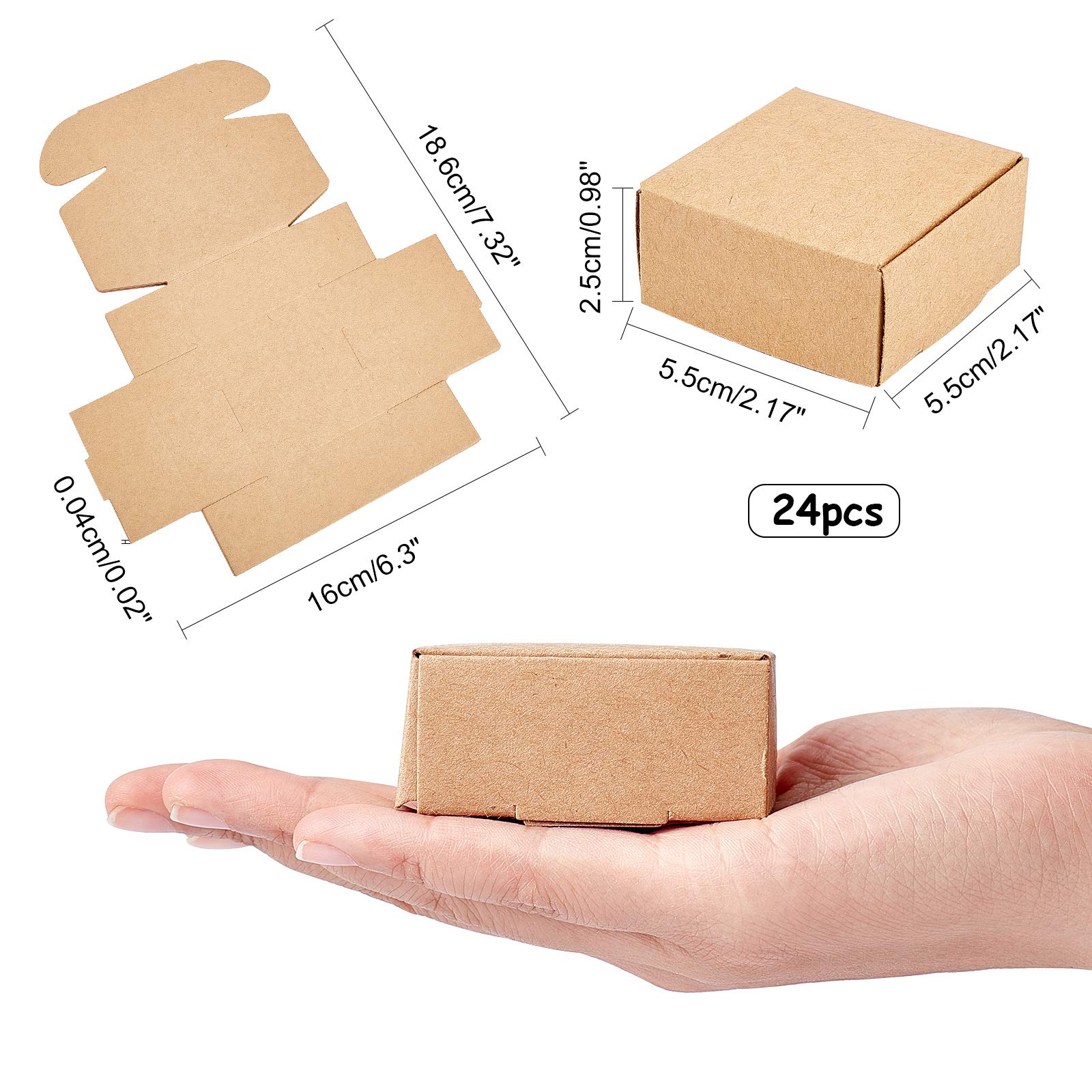 Amazon | SUPERFINDINGS 30個入り ギフトボックス クラフト紙製