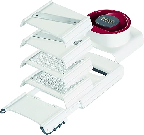 Miniatura 4 de Zyliss E900027 - Cortador y rallador 4 en 1, blancorojo