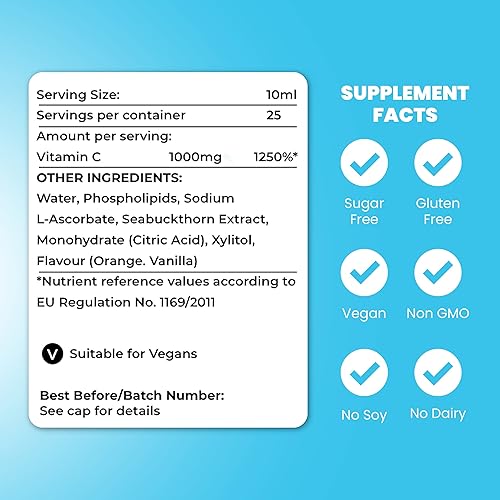 Miniatura 5 de LiposomePro Vitamina C liposomal  Suplemento líquido natural de vitamina C de 1000 mg  Apoyo antioxidante y del sistema inmunológico de alta