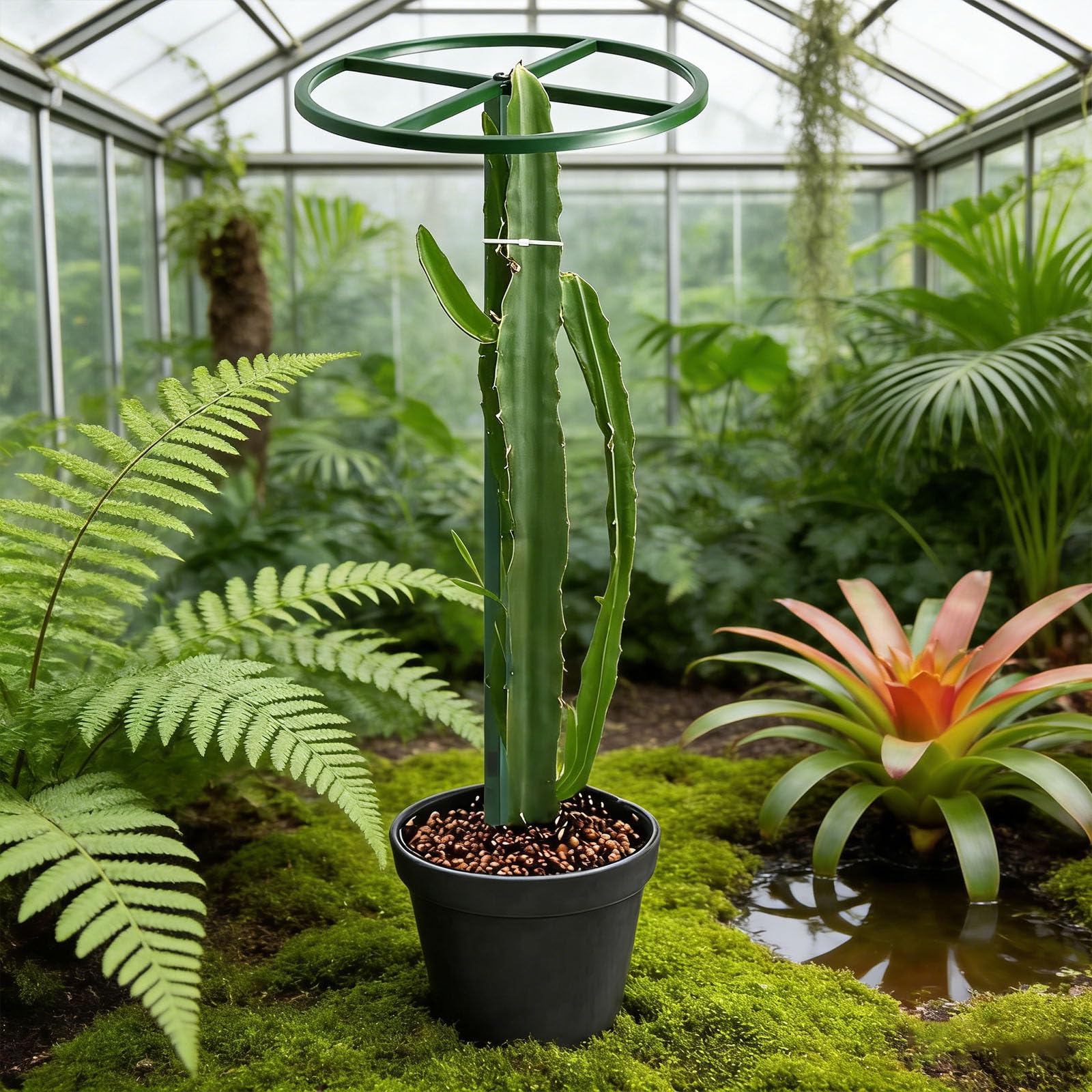 Obélisque de jardin amovible pour plantes grimpantes - Hauteur adaptée à différents poteaux d'escalade