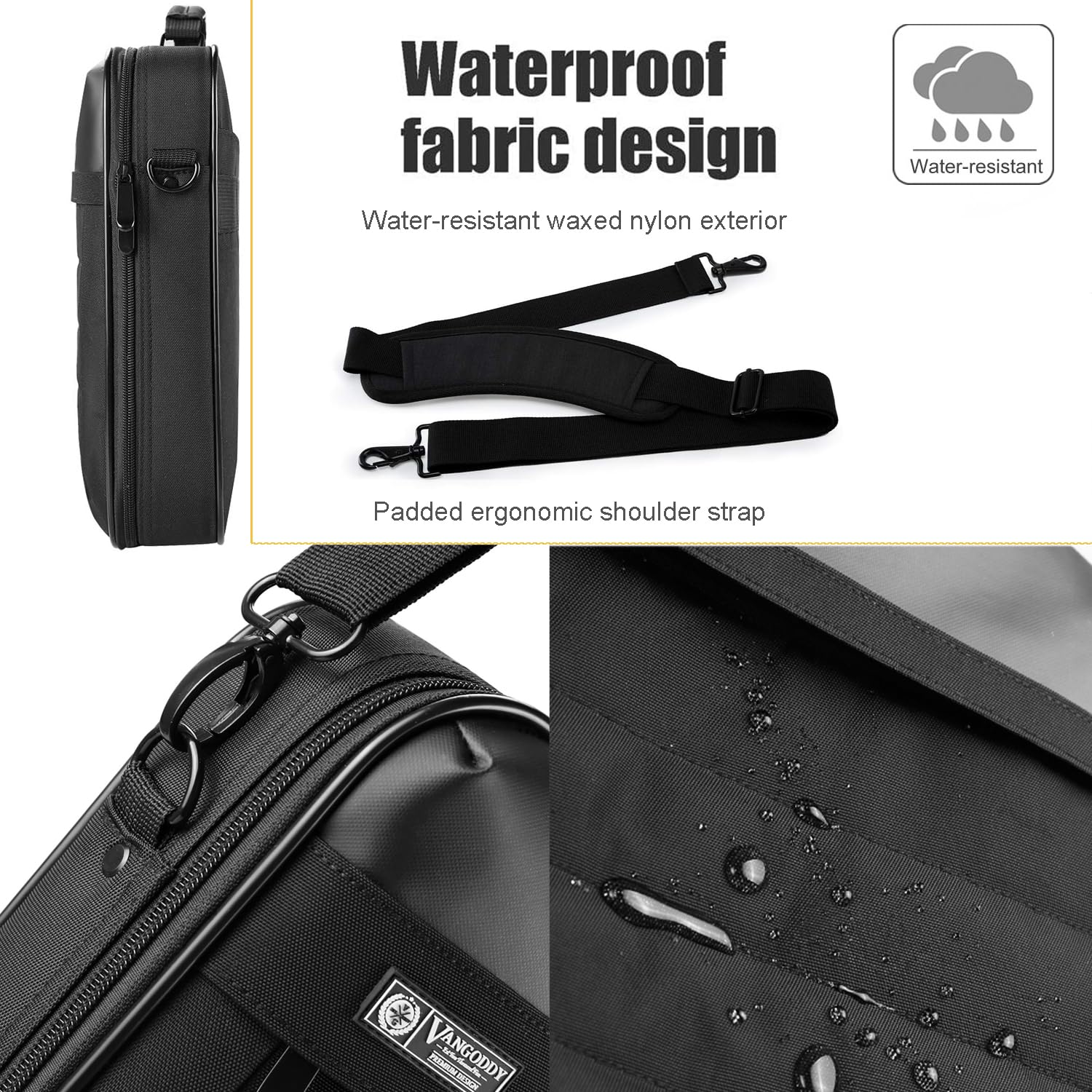 Laptop Shoulder Bag Case for 13-inch New Surface Pro 11th, Copilot+PC 2024, Surface Pro 10/9/8/X with Signature Keyboard/X Keyboard