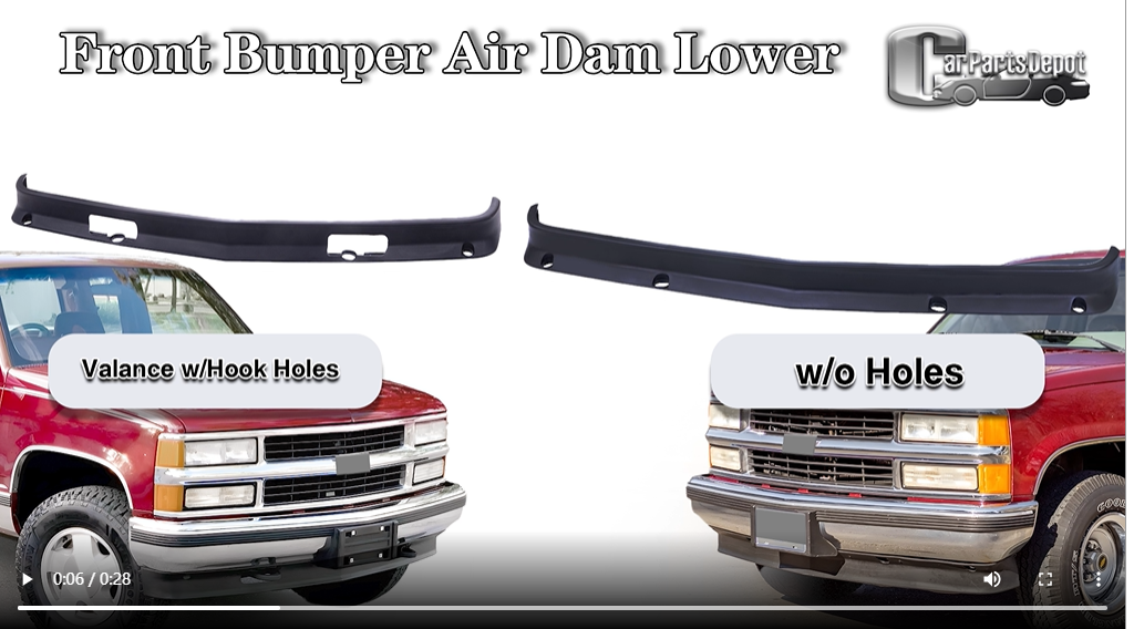 Tomoka Front Bumper Apron Lower Valance Air Dam for Chevrolet/GMC C/K Tomoka Front Bumper Apron Lower Valance Air Dam for Chevrolet/GMC C/K