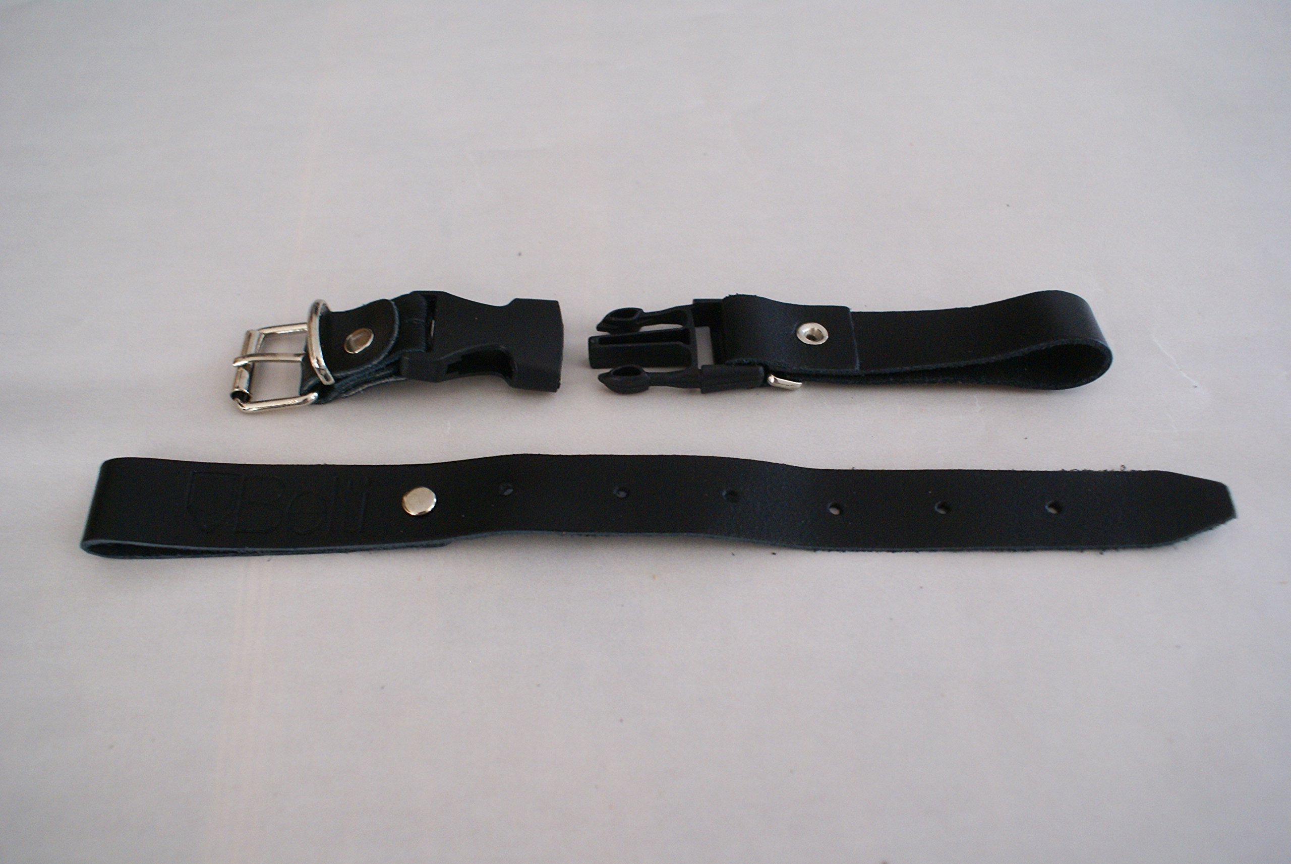 Strappini per fisarmonica, a partire da 25 cm fino a 38 cm, in pelle nera