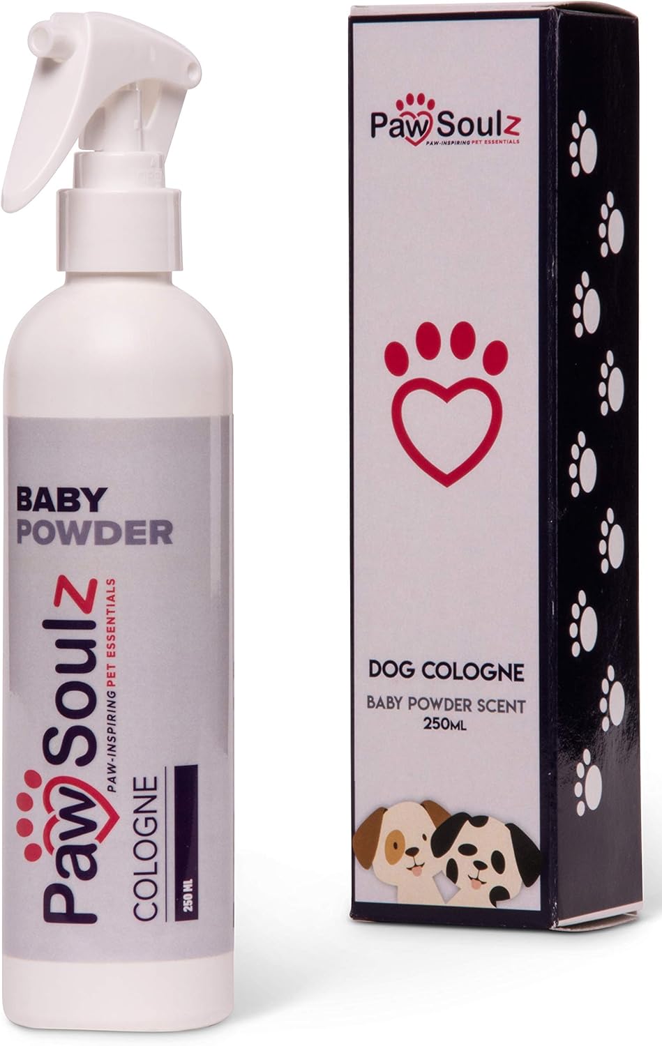 Paw Soulz Premium Dog Cologne Baby Powder Dog Deodoriser Perfume Spray Replenish Skin & Coat