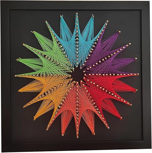 EYANKUNG String Art DIY Crafts Kits Supplies for Adults Beginner Unique Women Gift (Sunflower 12inch*12inch)