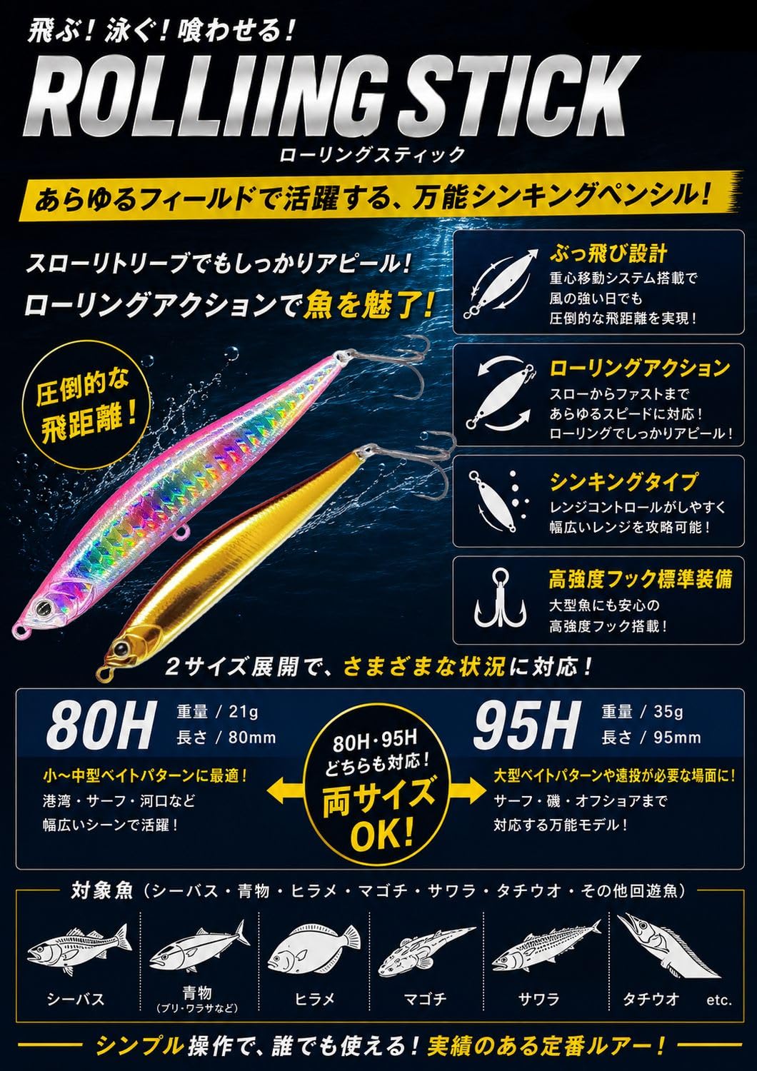 Amazon.co.jp: ウォーターランド(Water Land) ローリングスティック