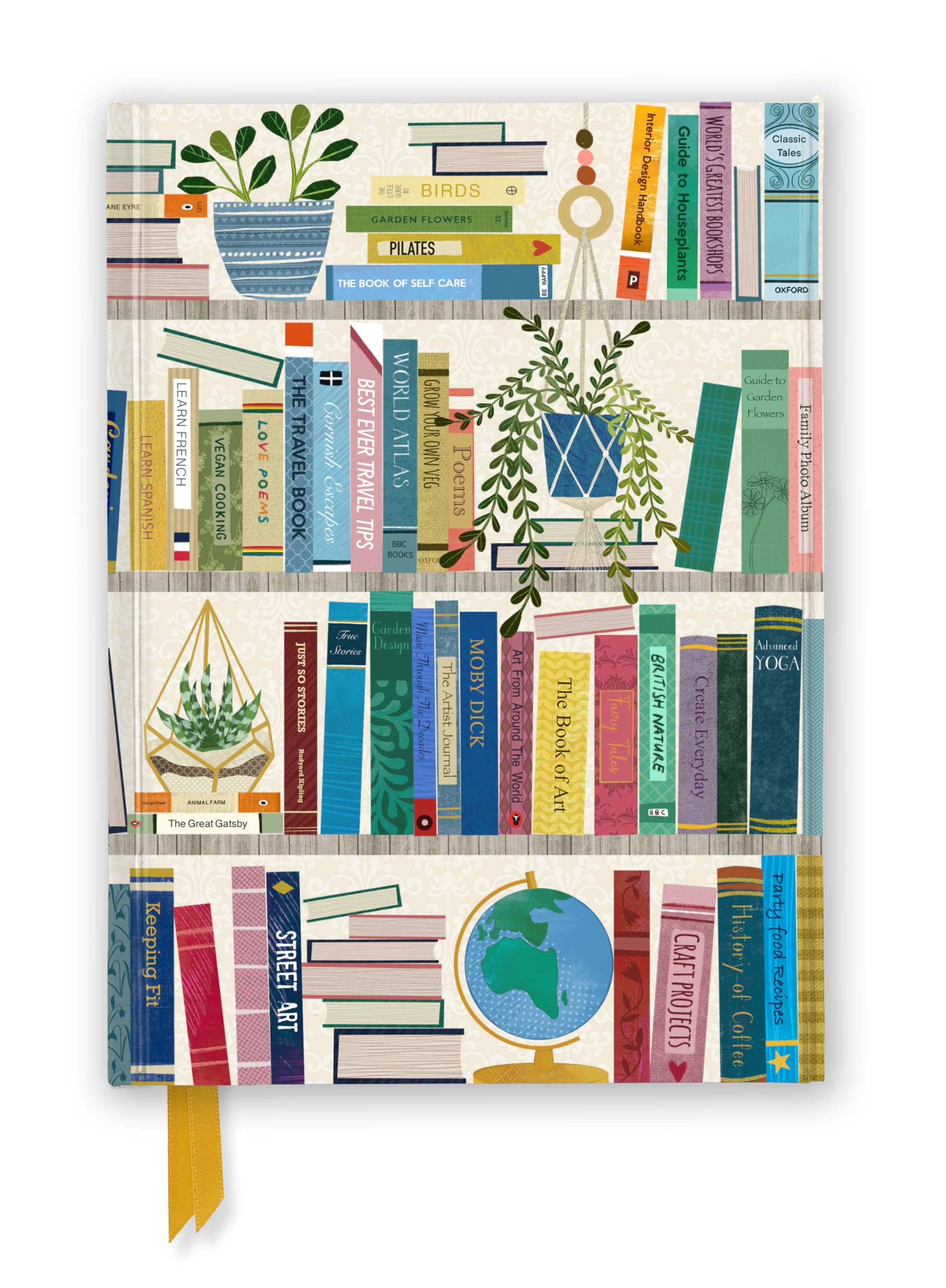 Georgia Breeze: Bookshelves (Foiled Journal) (Flame Tree Notebooks)