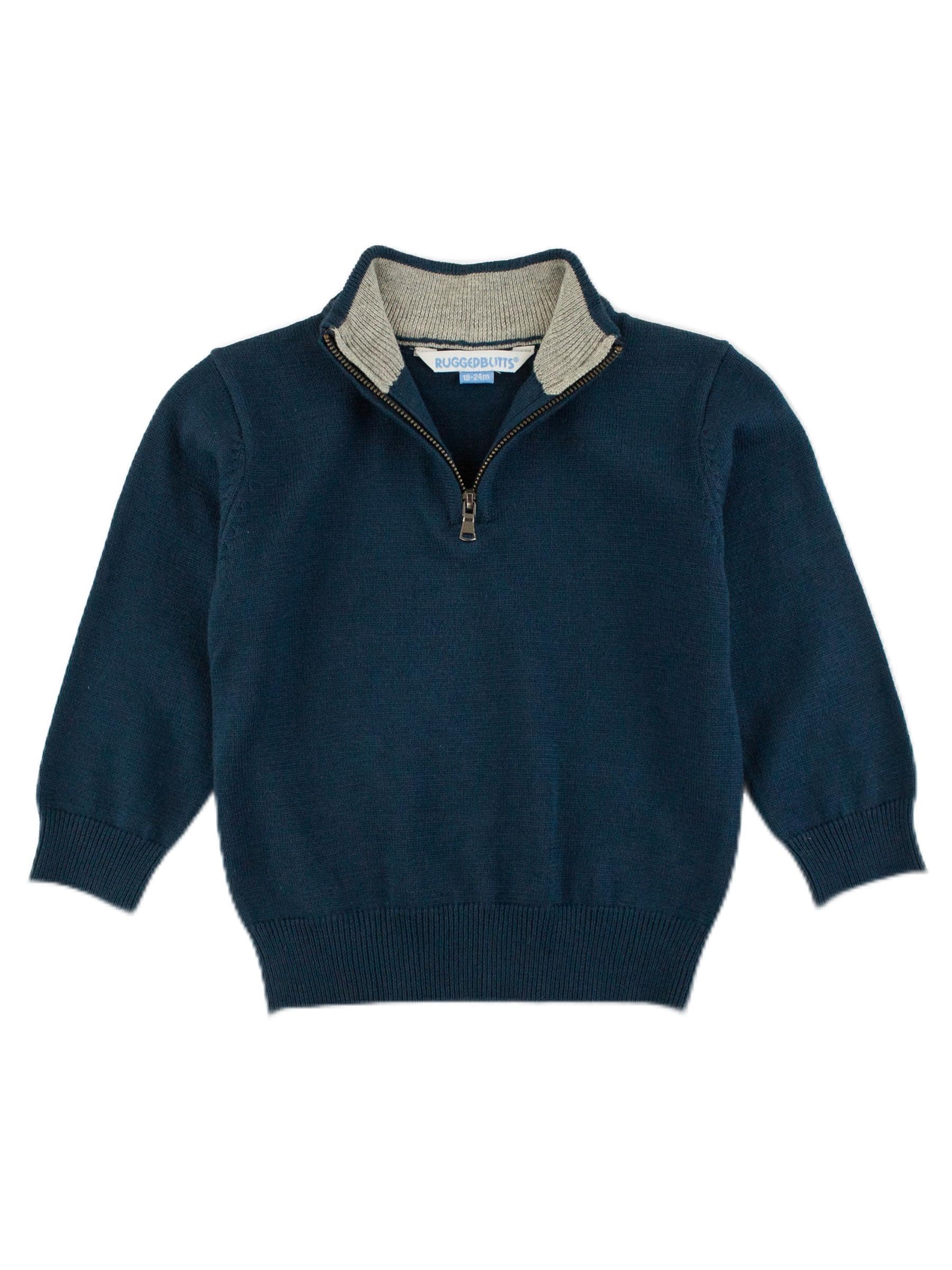 RUGGEDBUTTS Toddler Boys Pullover - Quarter-Zip Sweater