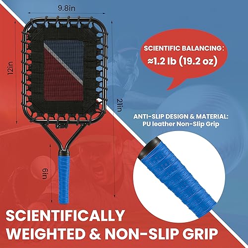 Miniatura 5 de Baseball Racket for Fly Balls Fungo Racket BaseballBaseball Racket for Coaches and Parents to Help Players Practice Hitting Grounders and Pop Flies