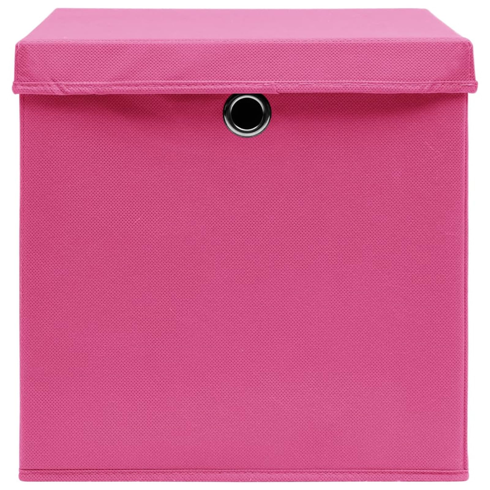 ZEYUAN Aufbewahrungsboxen mit Deckel 10 STK Spielzeugkiste, Aufbewahrungskiste, Kleideraufbewahrung, Kleideraufbewahrung & Organisation, Rosa 32×32×32cm Stoff