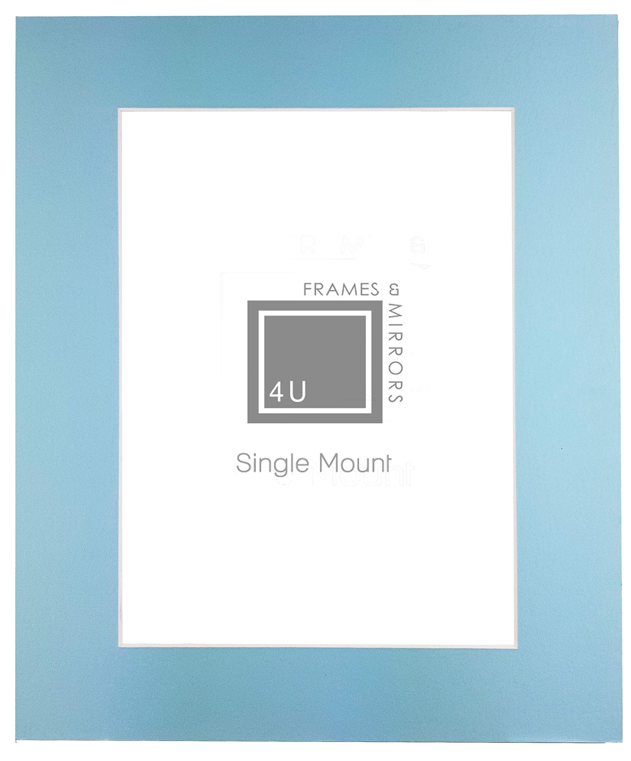 Frames By Post Light Blue Single Mount A2 Pic Size A3