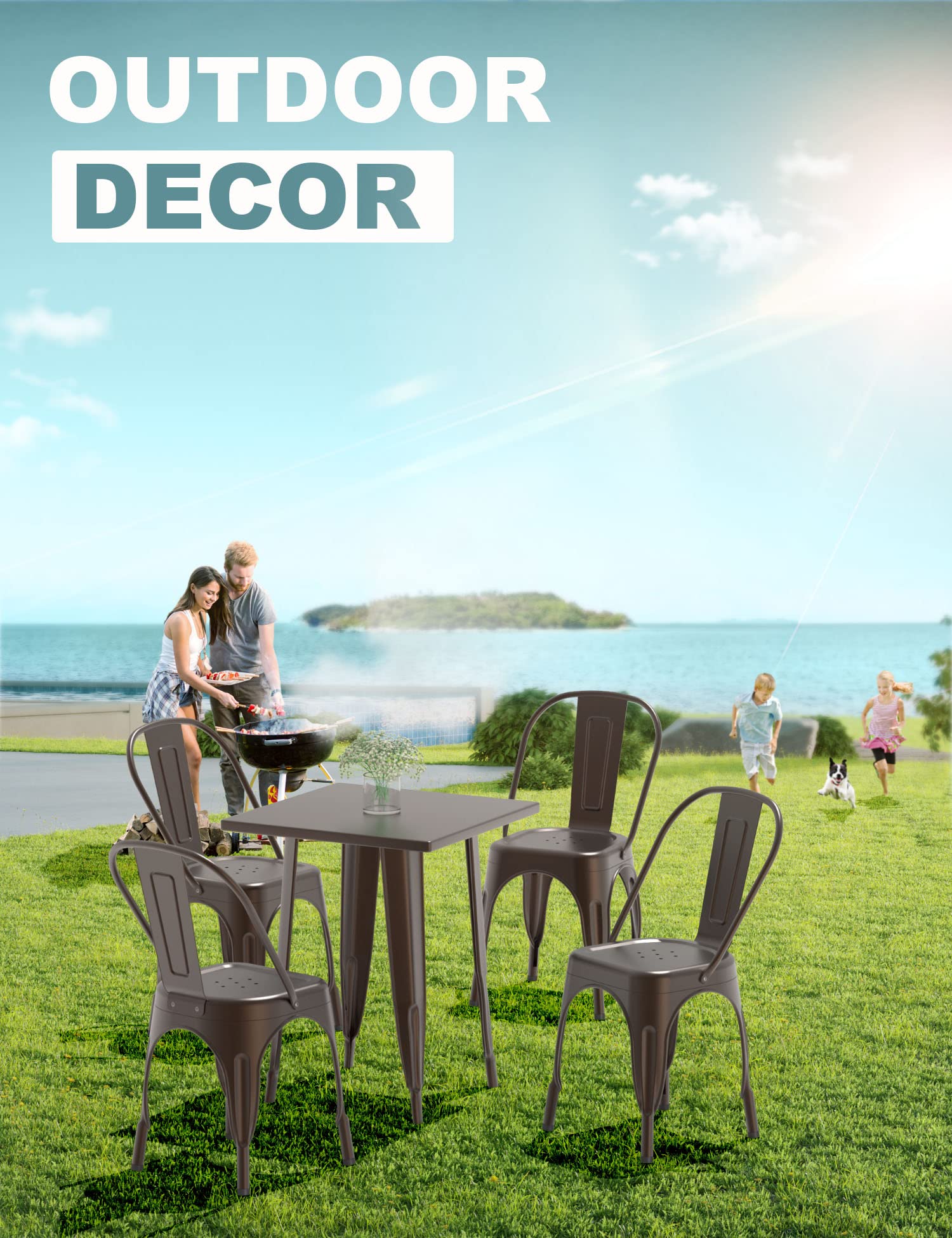 メタルチェア　ガンメタル Amazon｜メタル ダイニングチェア ファームハウス トリックス