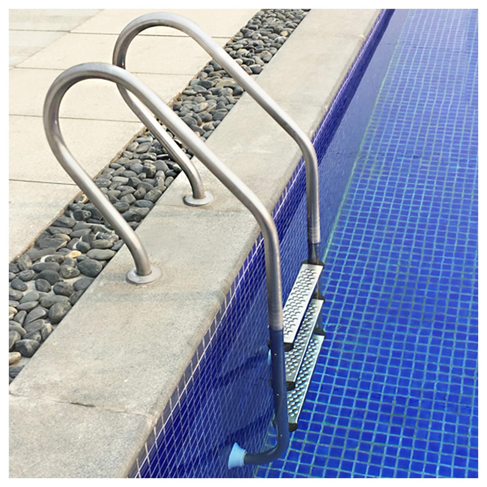Above Ground Swimming Pool Ladder Handrail,Inground Load Up to 250kg,Suitable for Indoor Outdoor Water Park