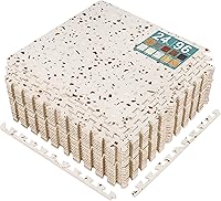 Vista 19 de Sorbus Losetas de suelo de madera veteada, esteras de espuma EVA entrelazadas, losetas de 3/8" de grosor para suelos de madera, esteras de ejercicio