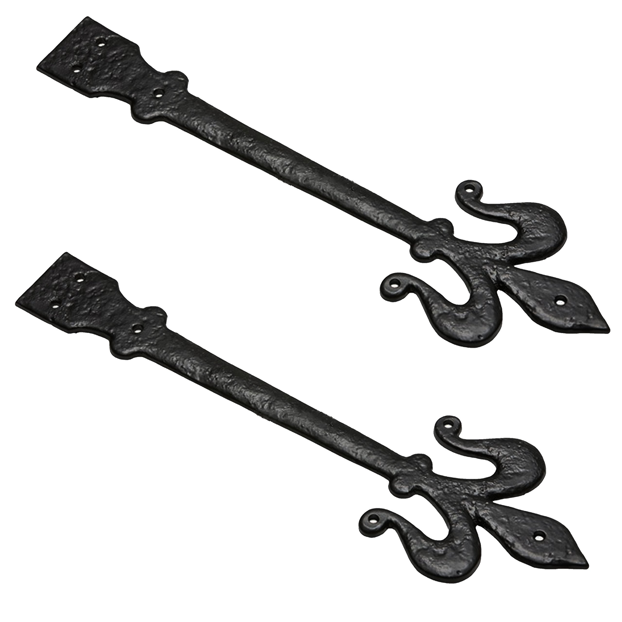 White Hinge Black Pair Of Antique Cast Iron 16" Hinge False Fronts