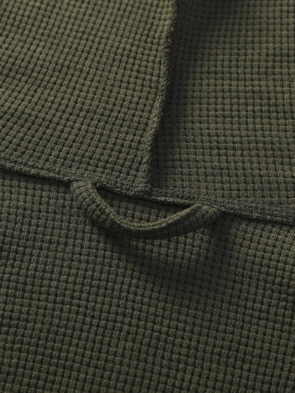 Latuza Men's Waffle Knit Hooded Robe Lightweight Bathrobe