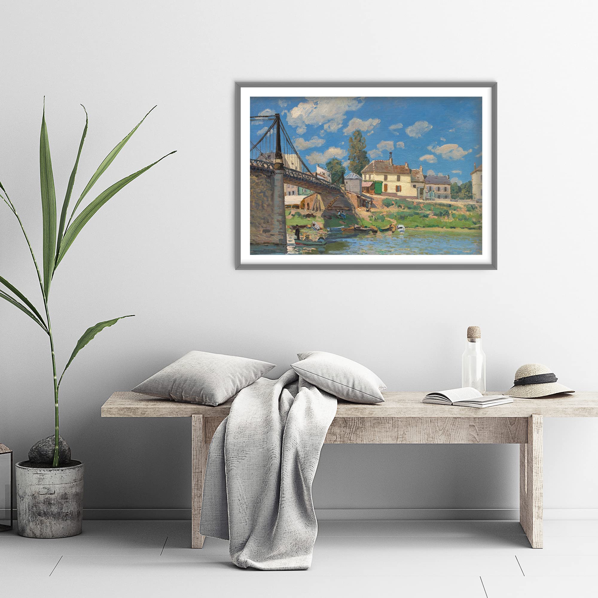 Amazon.com: Alfred Sisley - The Bridge at Villeneuve la Garenne