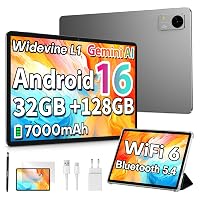 TECLAST M50T Tablet 10 Pollici Android 16 Gemini AI, 32GB RAM+128GB ROM(4TB TF)