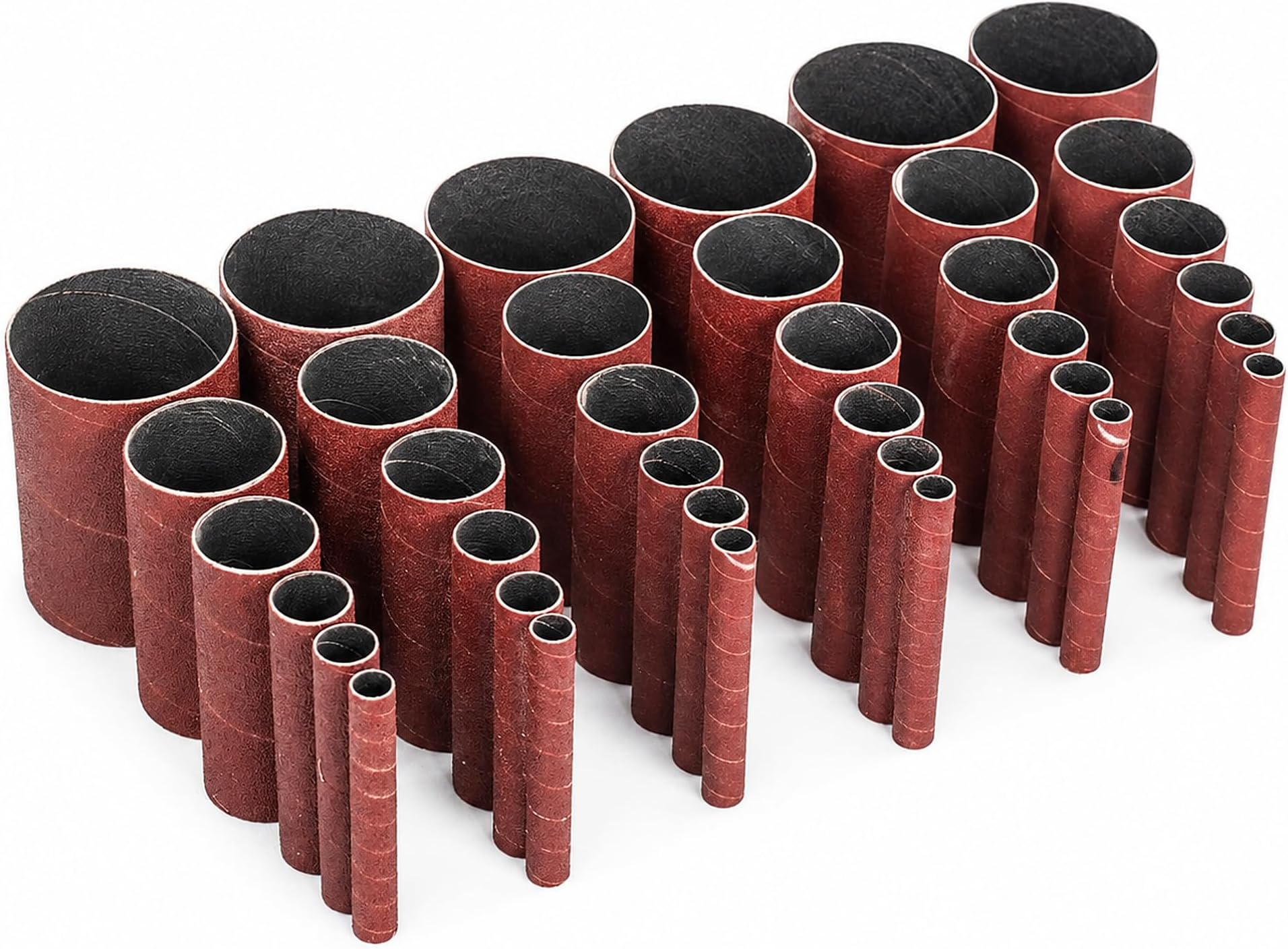 Dark Stone Sanding Sleeves for Oscillating Spindle Sander, Aluminum Oxide, 6-Pack (1, 1, Inches, 80)