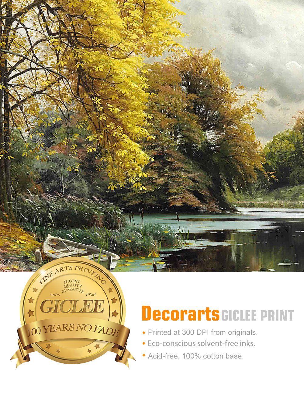 Amazon.co.jp: DECORARTS - River Landscape 1903 by Peder Mork