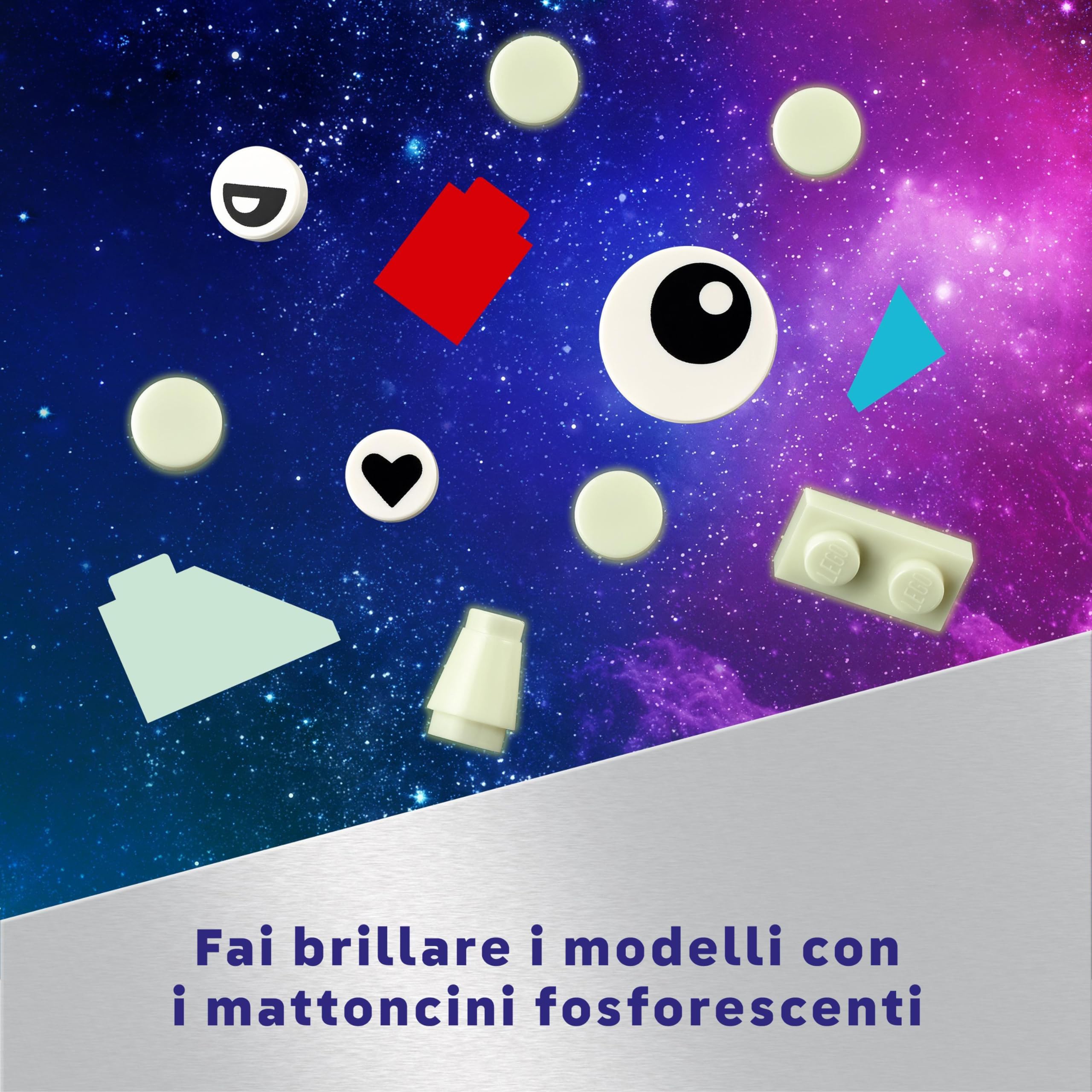 LEGO Classic Pianeti dello Spazio Creativi, Modellino da Costruire di Sistema Solare per Bambini e Bambine da 5 Anni in su con Razzo Spaziale Giocattolo, Playser per Piccoli Astronauti 11037
