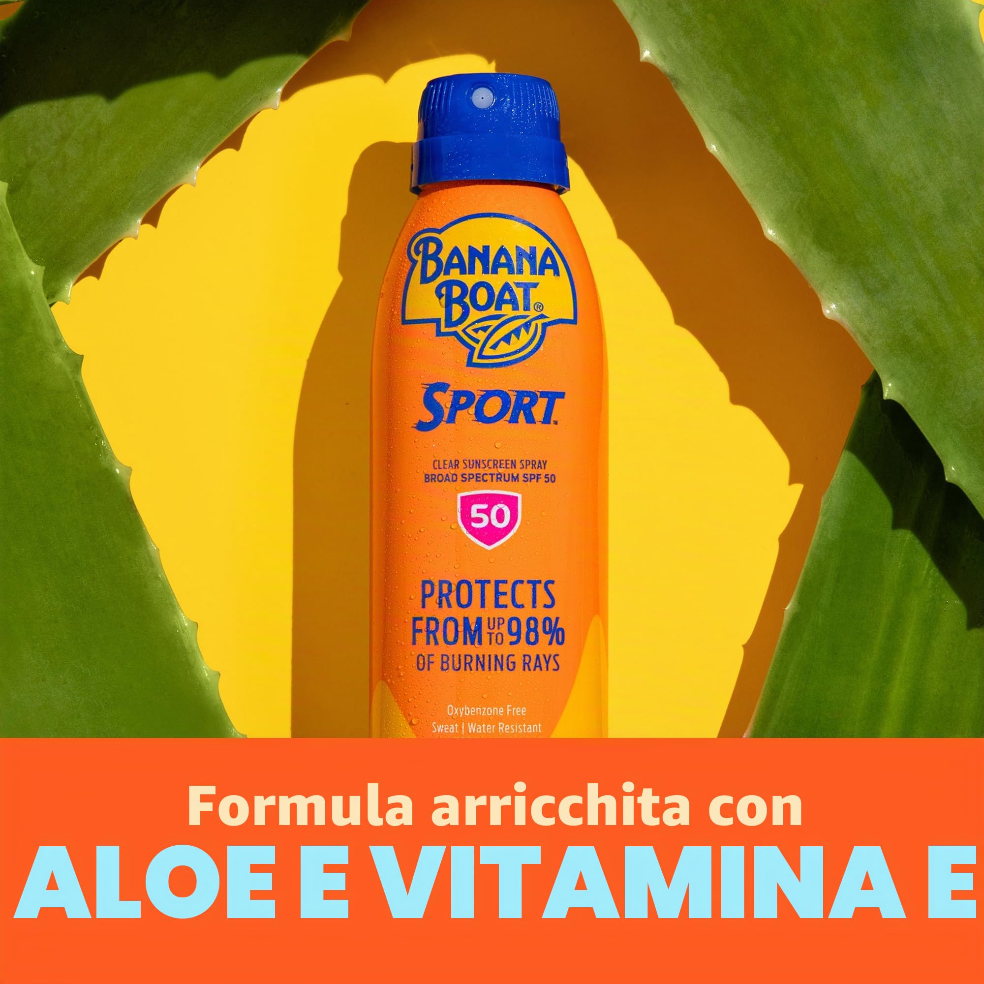 Banana Boat - spray protezione solare Ultra Mist Sport Performance ad ampio spettro, confezione doppia, SPF 30, 170 ml