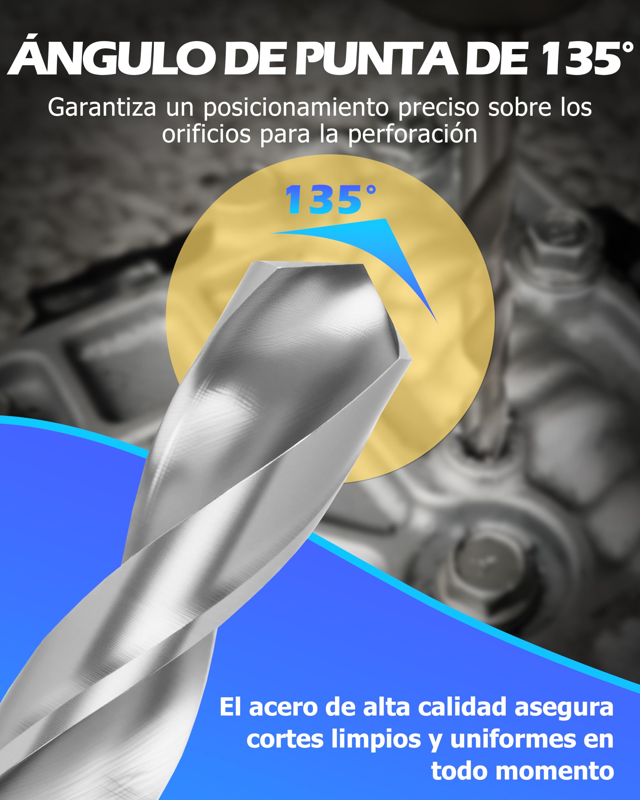 DAYUAN Juego de Reparación de Roscas Kit Helicoil 131 Piezas M5 M6 M8 M10 M12