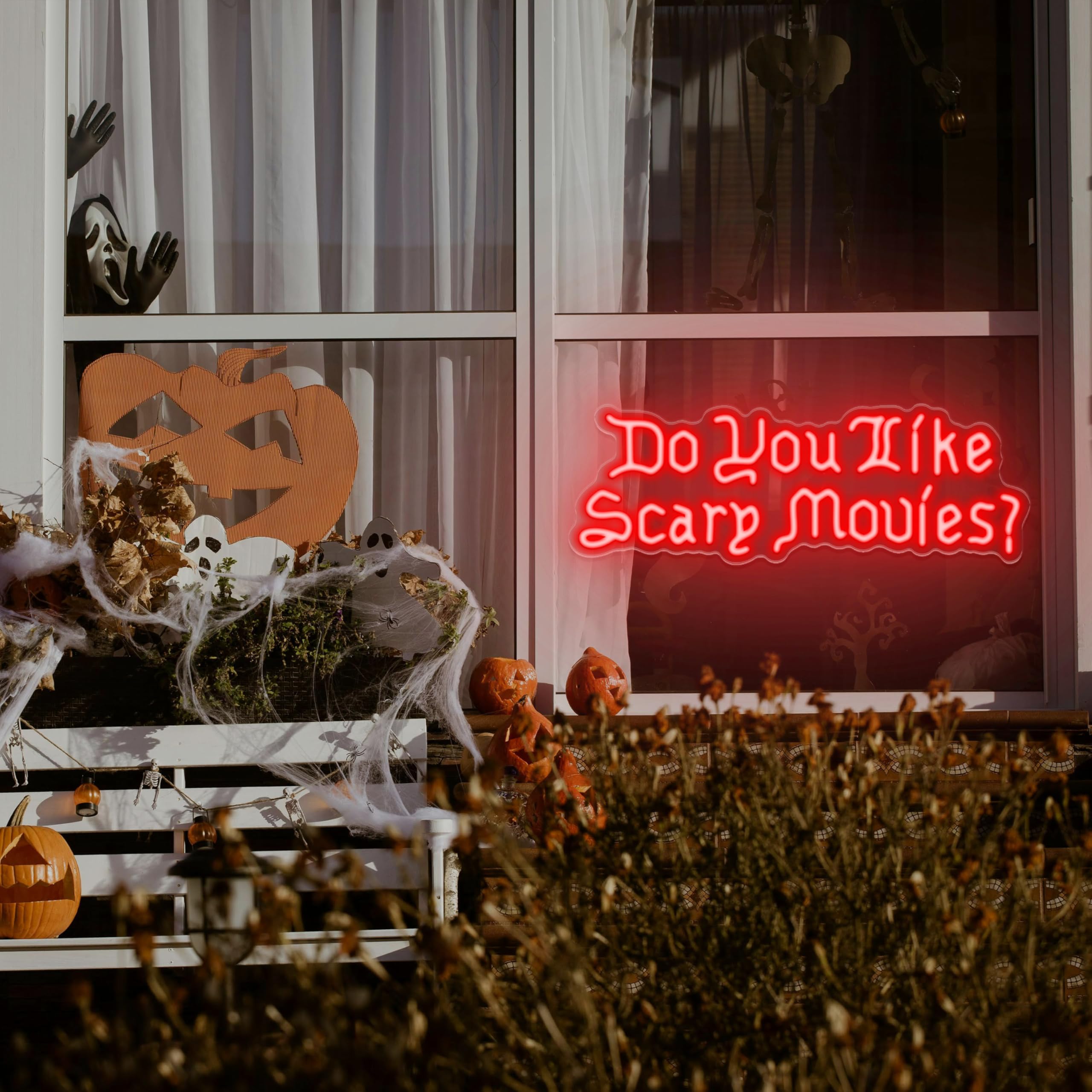 Do You like Scary Movies Insegna al Neon LED Luce al Neon per Film Notte Decorazione per Feste Horror Film Camera Insegna al Neon Film Spaventosi Segno Gotico Carattere Decorazione di