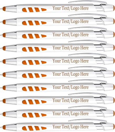 Miniatura 9 de Bolígrafos personalizados con tu logotipo o texto personalizado, paquete de 200 unidades a granel para negocios, fiestas y eventos, lápiz capacitivo