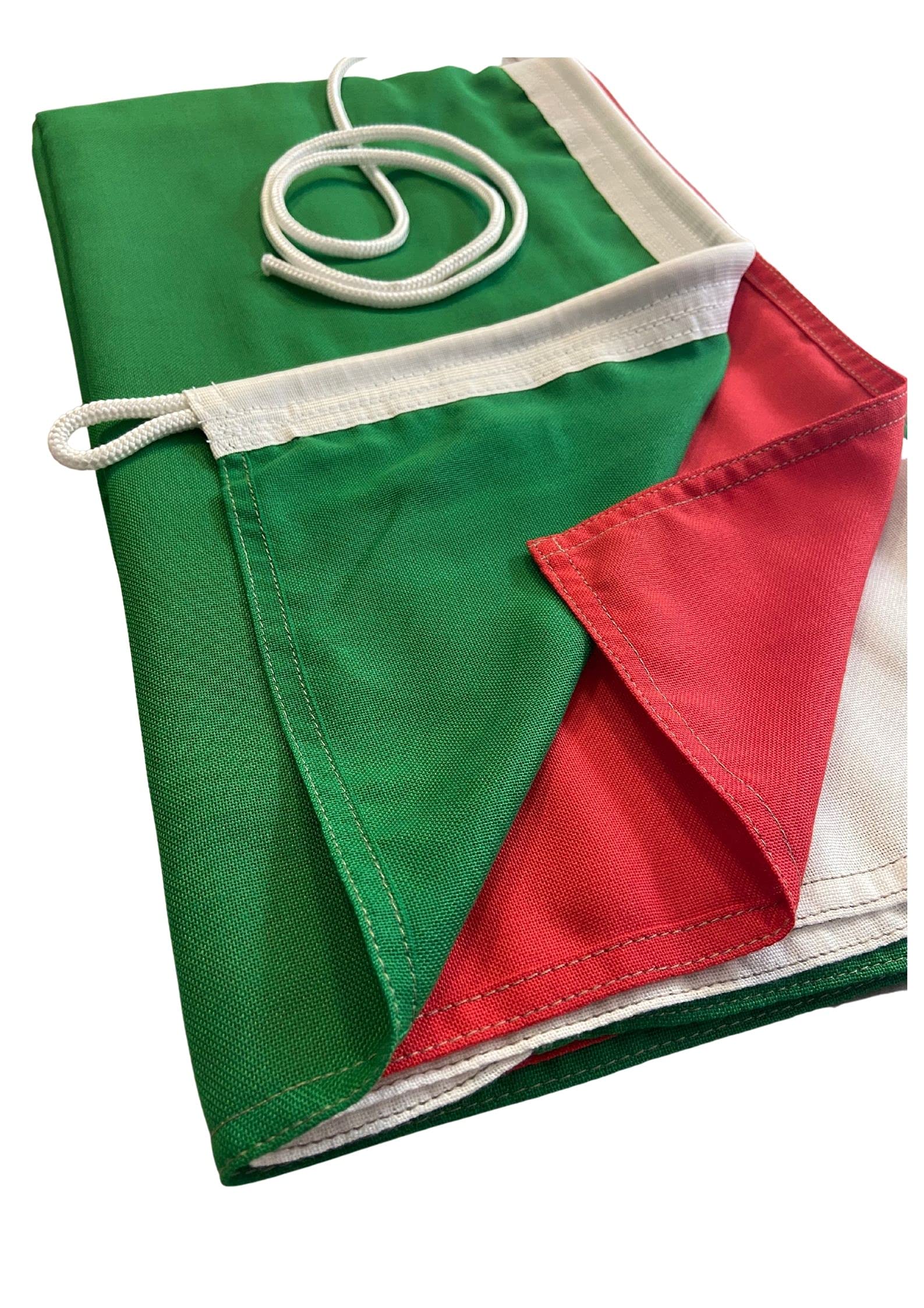 NS BANDIERE Set Bandiera Italia Europa cm 100x150 in Tessuto Pesante Stamina Nautica di 220gr. m²