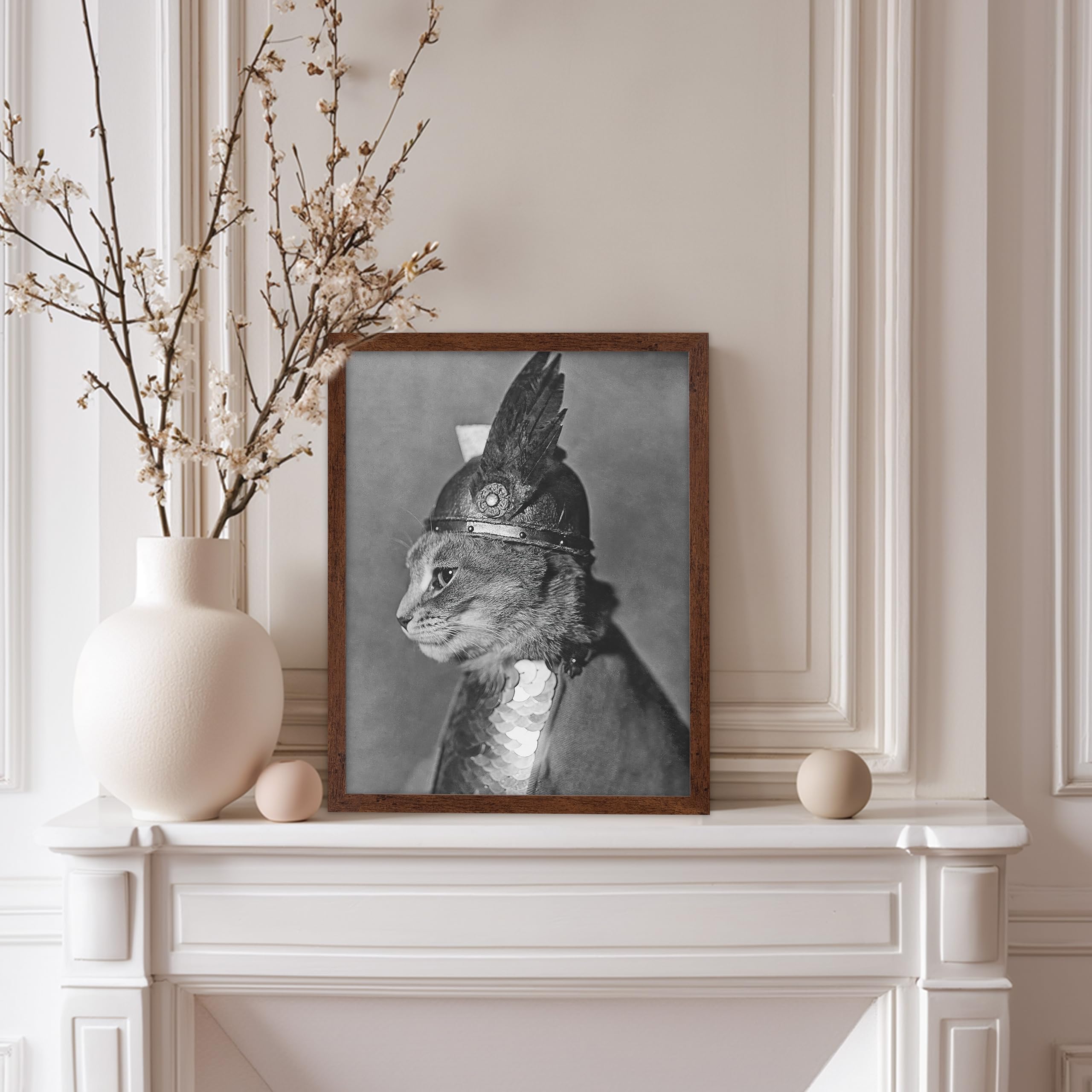 Amazon.com: Poster Master Vintage Armored Cat with Winged Helmet