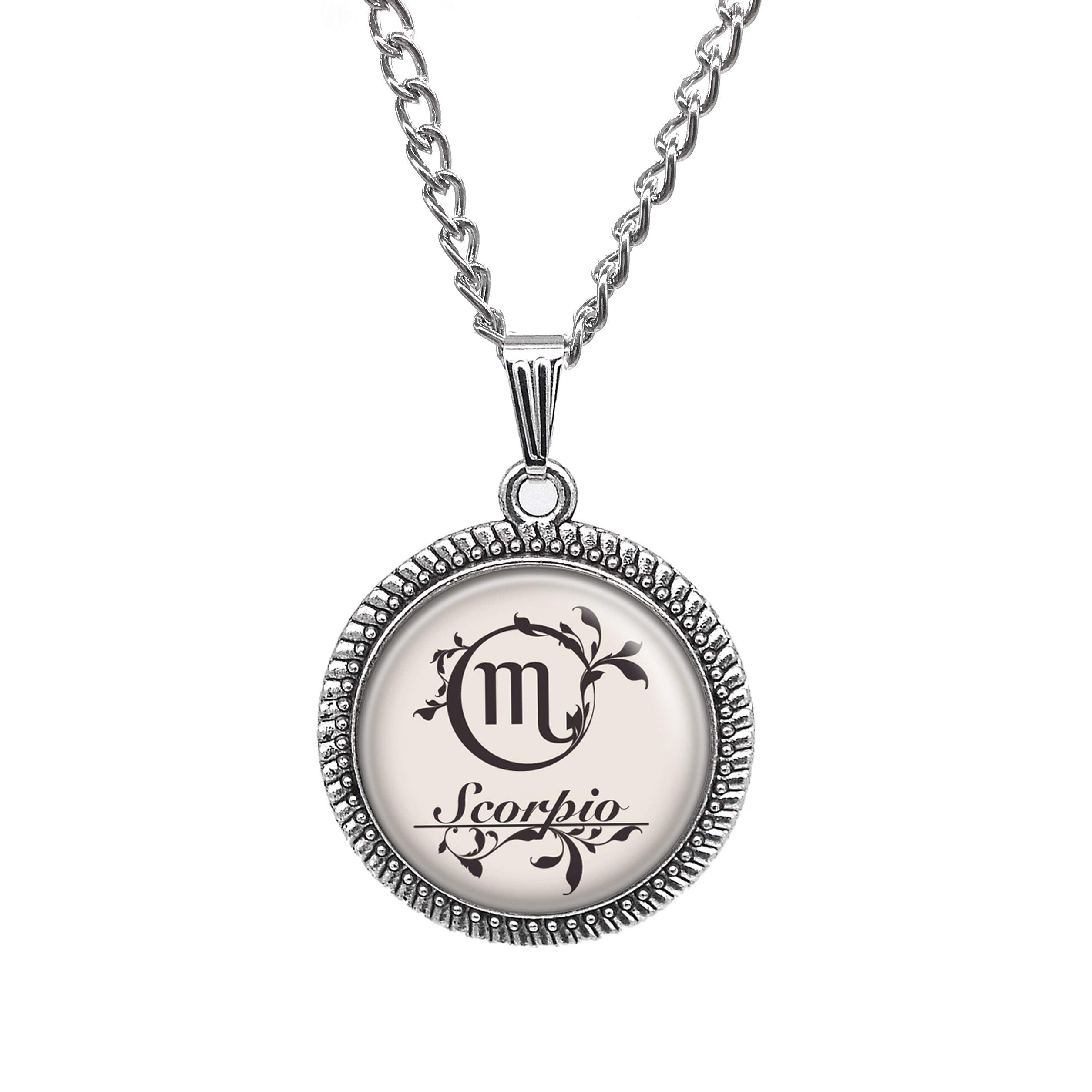 Constellation Necklace Handmade Moon Pendant Scorpio Necklace Design Zodiac Personalized Jewelry Scorpio Pendant