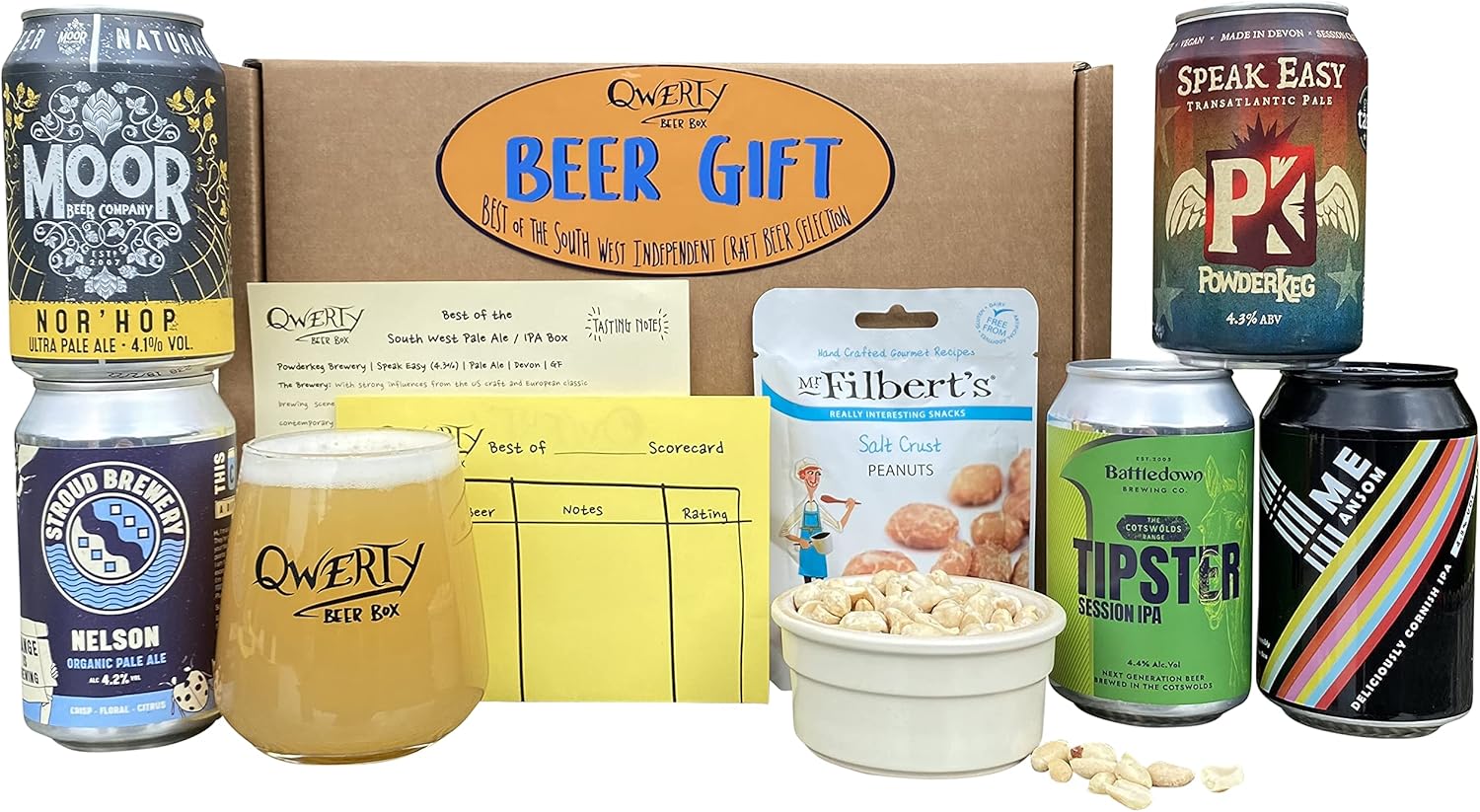 Craft Beer Gift Hamper Selection by QWERTY Beer Box (South West Pale