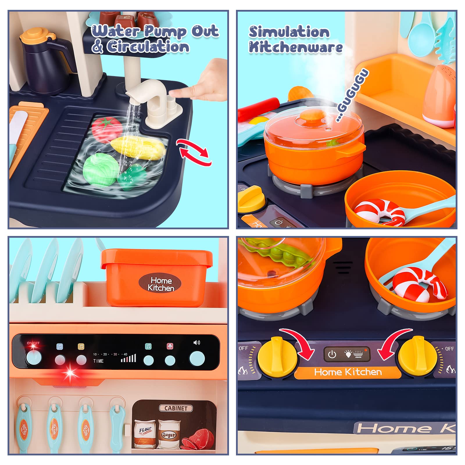Cocinitas Infantiles Cocinita Interactiva Cocina Con Vapor Agua