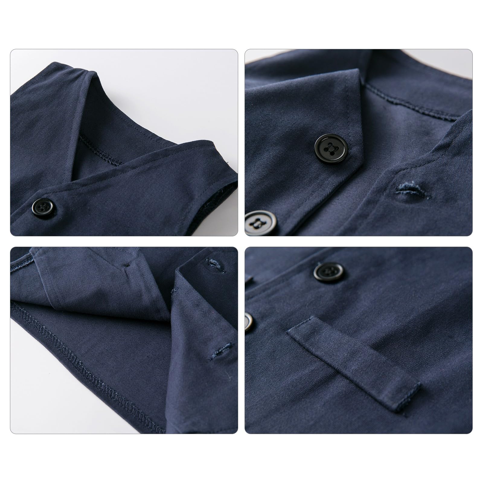 Volunboy Trajes para Bebé Niños de Boda, Bautizo Conjunto de Chaleco, Camisa, Pantalón, Pajarita