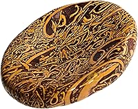 Vista 22 de Howlite Worry Stone – Piedras de cristal para el pulgar para angustia, estrés, piedras de equilibrio relajantes y calmantes para meditación, alivio