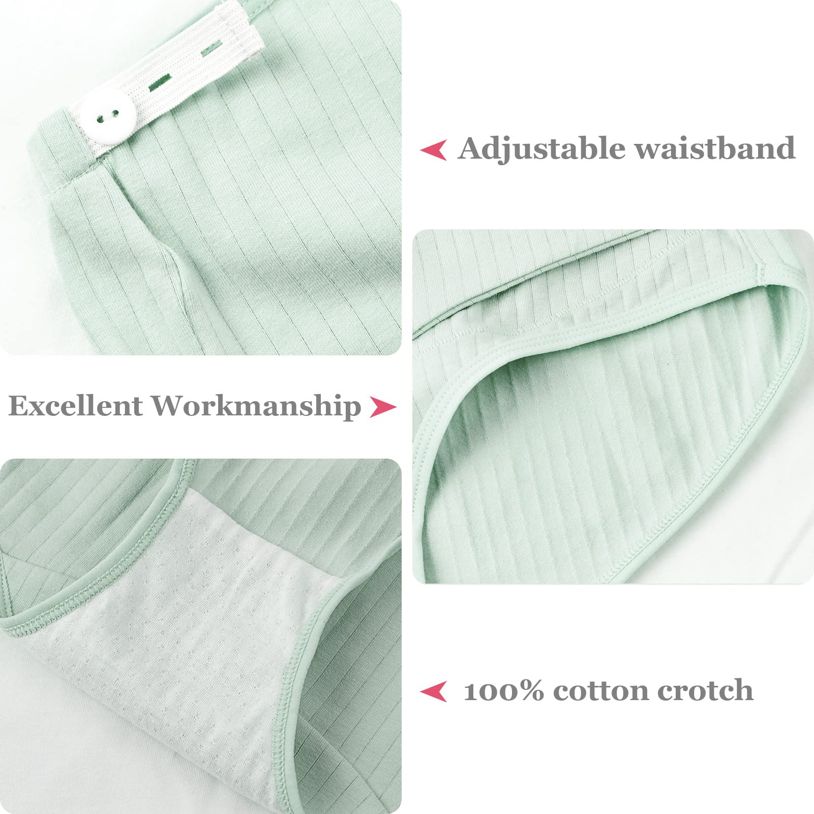 FEOYA - Bragas de maternidad para mujer, de algodón, talla grande, cintura alta, sin costuras, paquete de 3 - Marrón - X-Large