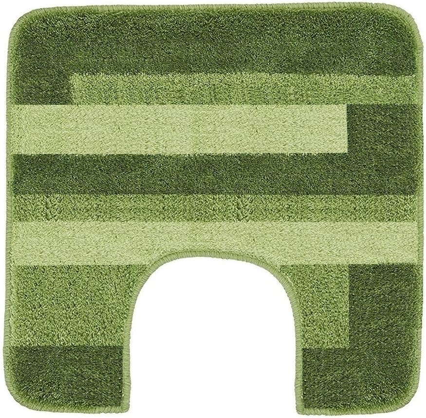 Kleine Wolke Malina Kiwi Green Contour Bath Rug Bath Mat
