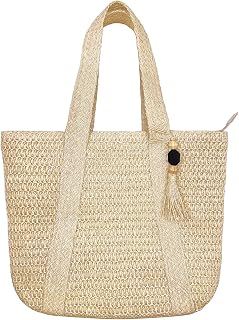 Large Straw Beach Tote Bags For Women