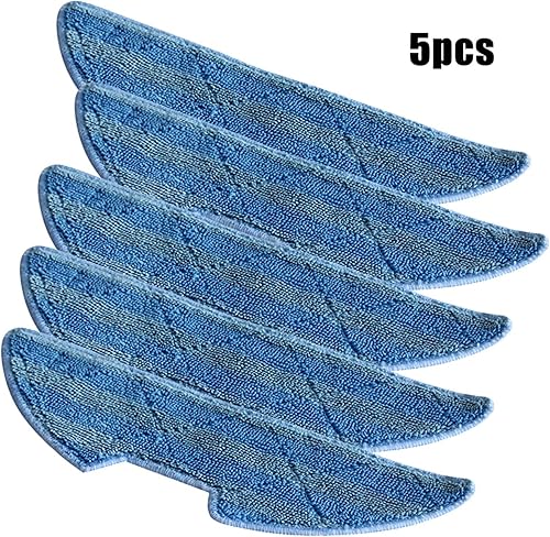 Miniatura 2 de Paquete de 5 paños de fregona compatibles con Blaupunkt Bluebot XPOWER+ Robotic Partes de Aspiradora Reemplazar Piezas de Repuesto Robot Aspiradora