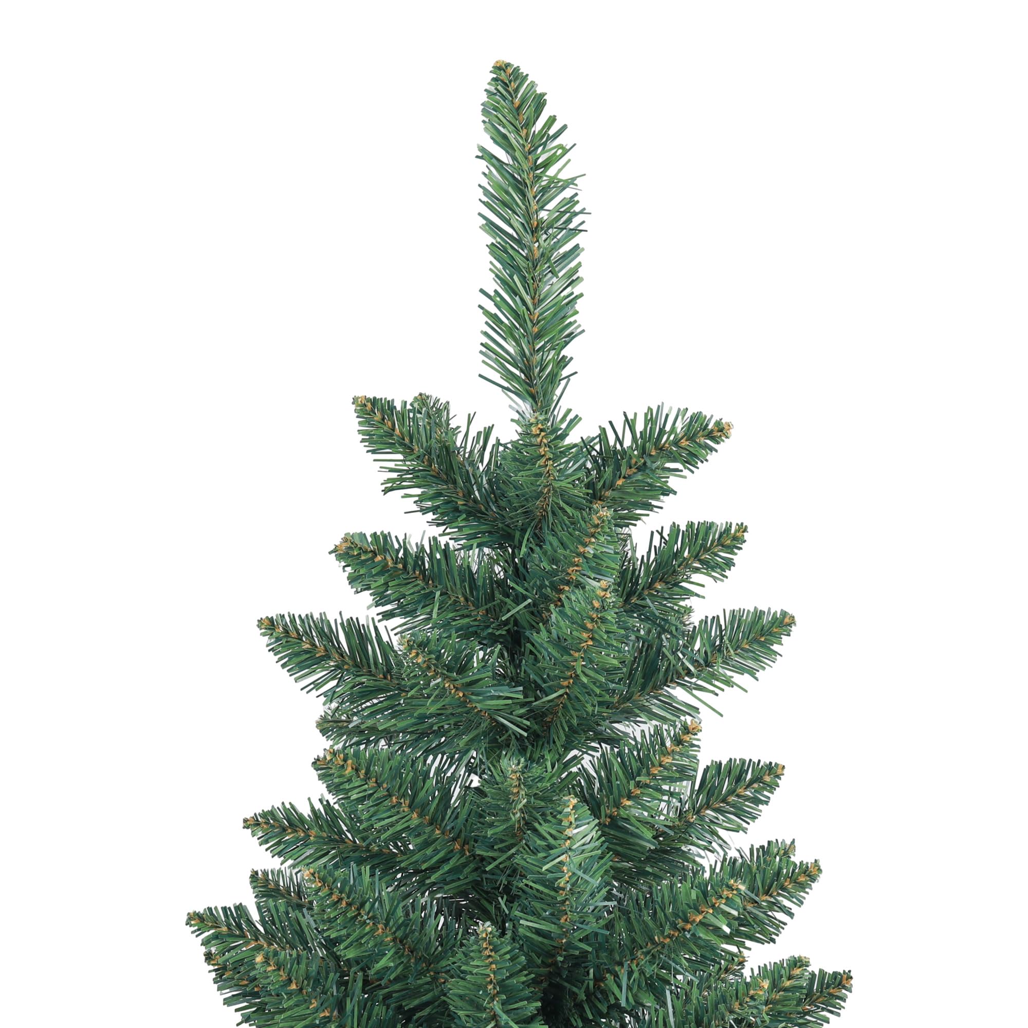 HOMCOM Árbol de Navidad Estrecho 183 cm Base Plegable 479 Ramas Verde
